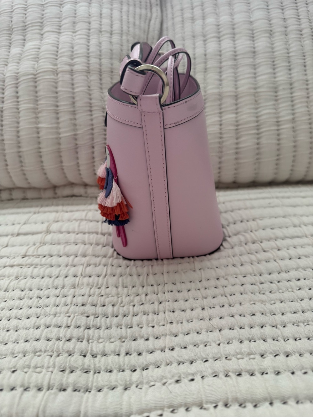 kate spade Pink Parrot Fringe Appliqué Crossbody Bag - Picture 6 of 11